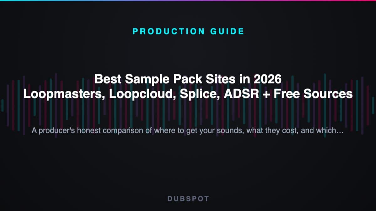 Best Sample Pack Sites in 2026 — Loopmasters, Loopcloud, Splice, ADSR + Free Sources