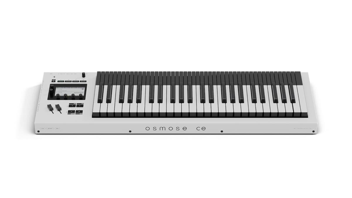 Expressive E Osmose CE 49-key MPE MIDI controller in white with black base