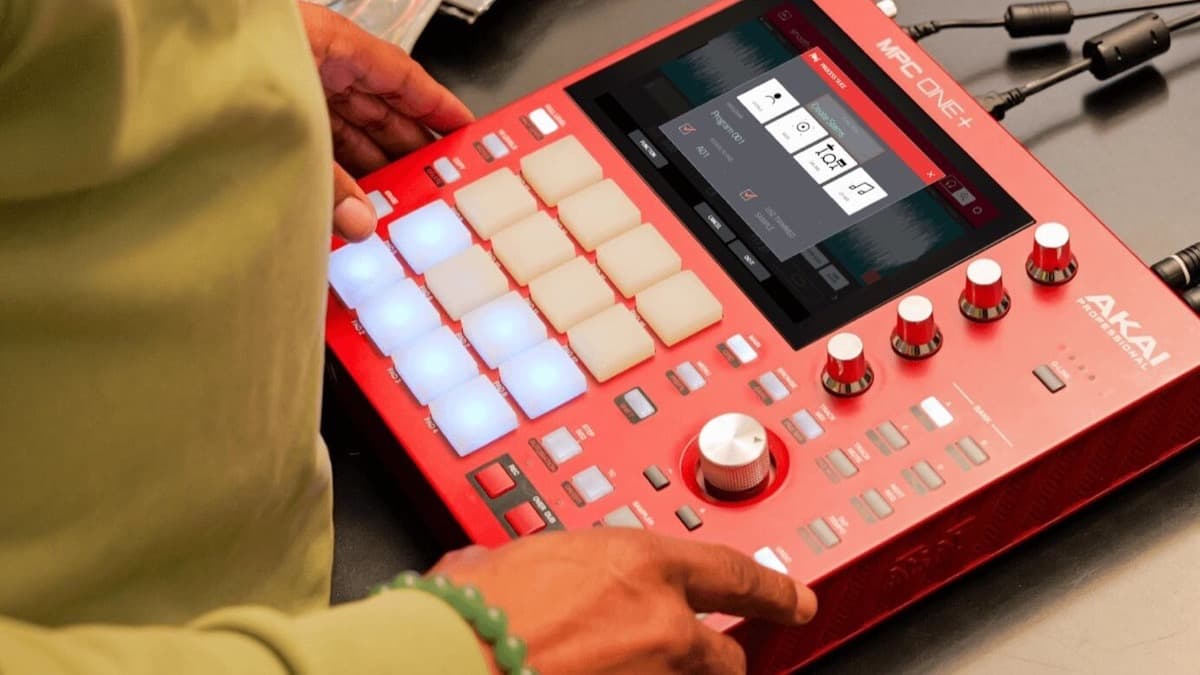 Akai MPC 2026 lineup comparison showing MPC One G2, MPC Live III, MPC Key 37 G2, MPC XL, and MPC Sample standalone workstations
