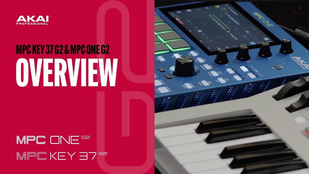 Akai MPC One G2 and MPC Key 37 G2 standalone grooveboxes