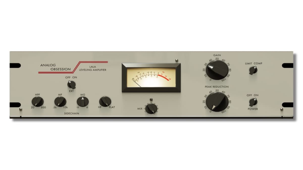 Analog Obsession LALA free optical compressor plugin interface