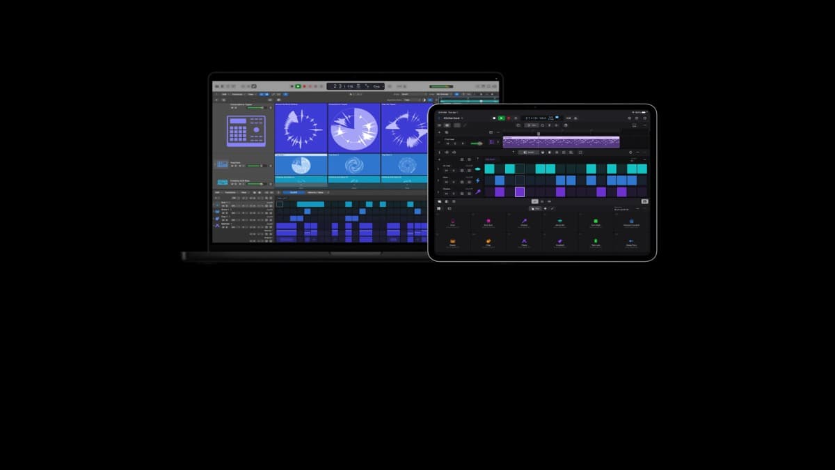 Logic Pro 12 interface showing the new AI Session Players and mixing tools