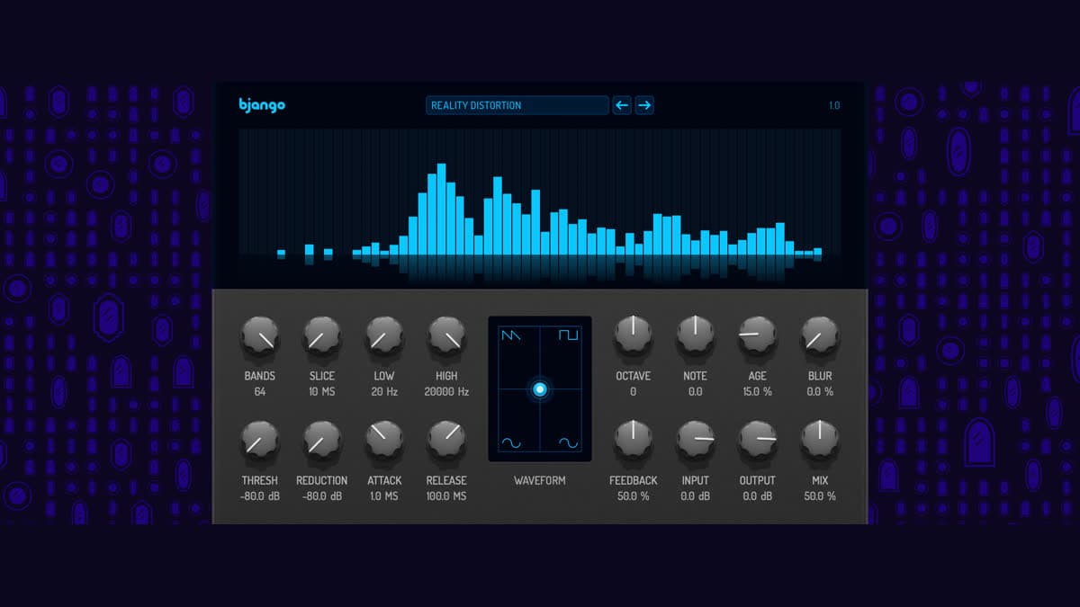 Bjango Reality Distortion oscillator display and control panel