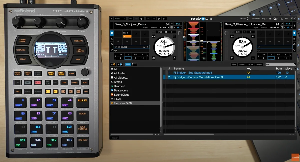 Roland SP-404MKII V5 Update: Now a Full-Featured Serato DJ Controller