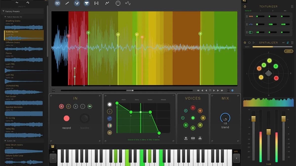 Delta Sound Labs Stream Pro granular synthesizer plugin interface