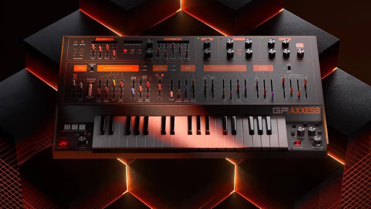 GForce Axxess software synthesizer interface based on the ARP Axxe