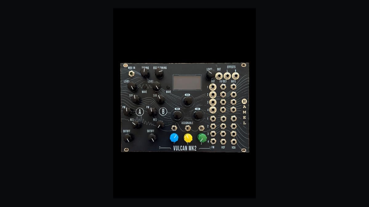 Hampshire Electronics Vulcan MK2 37 HP Eurorack analog polysynth with OLED display and dedicated oscillator controls