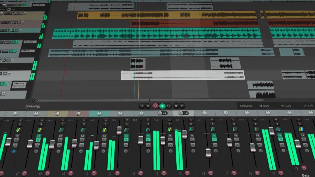 Cockos REAPER digital audio workstation interface