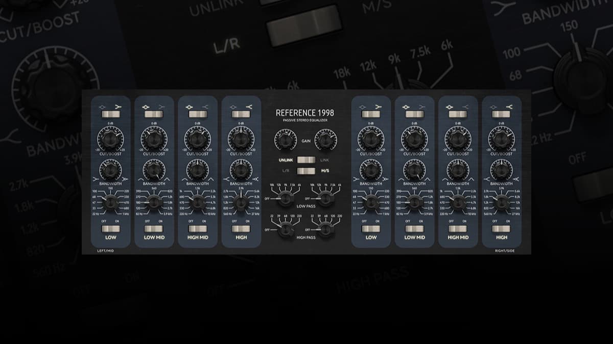 Softube Reference 1998 Equalizer passive tube EQ plugin interface