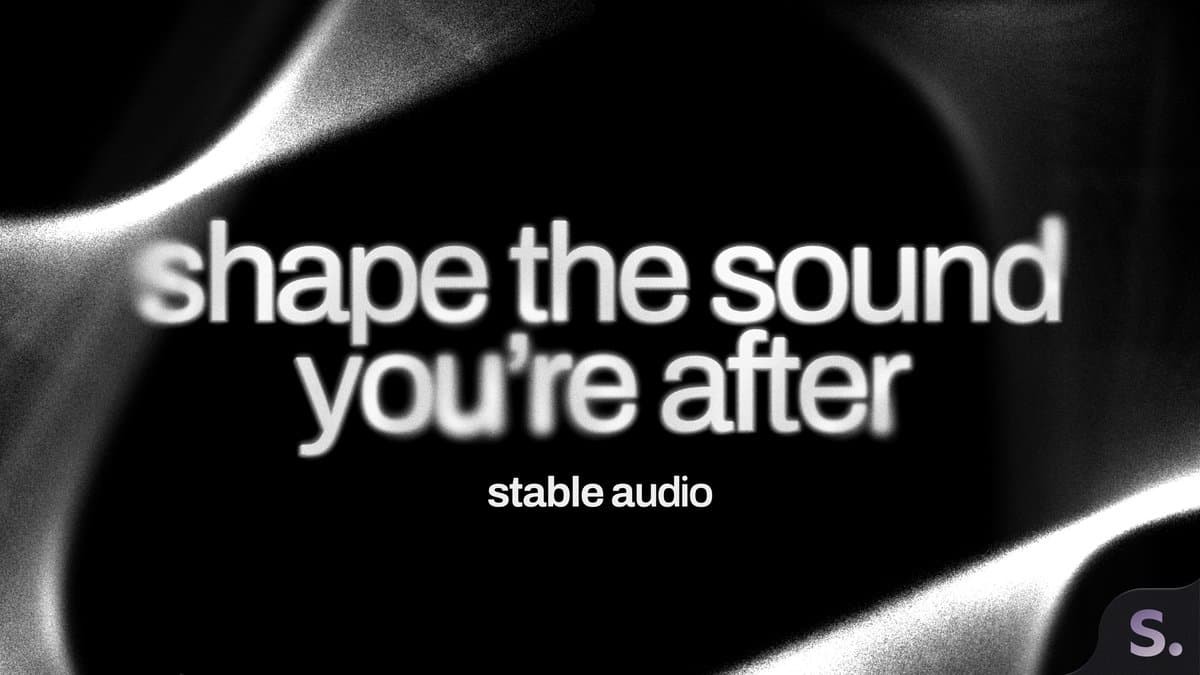 Official Stability AI artwork for the Stable Audio plugin and web beta launch