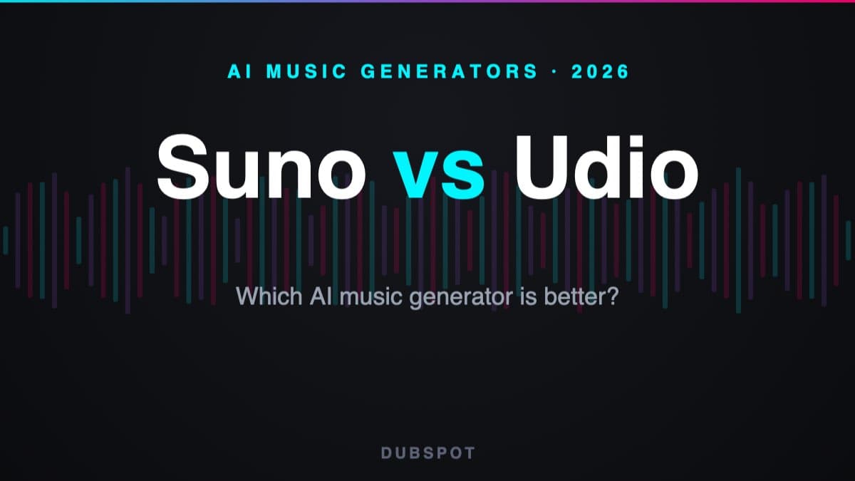 Suno vs Udio 2026 — comparing the two leading AI music generators