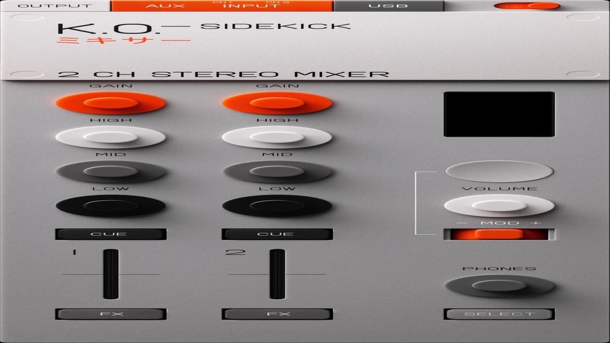 Teenage Engineering EP-136 K.O. Sidekick stereo mixer with FX pad and mod stick
