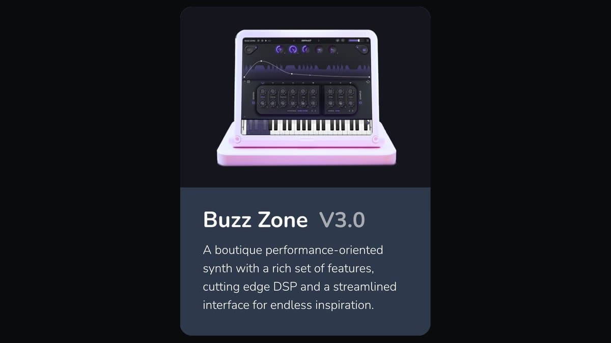 Toybox Buzz Zone 3.0 wavetable synthesizer product card