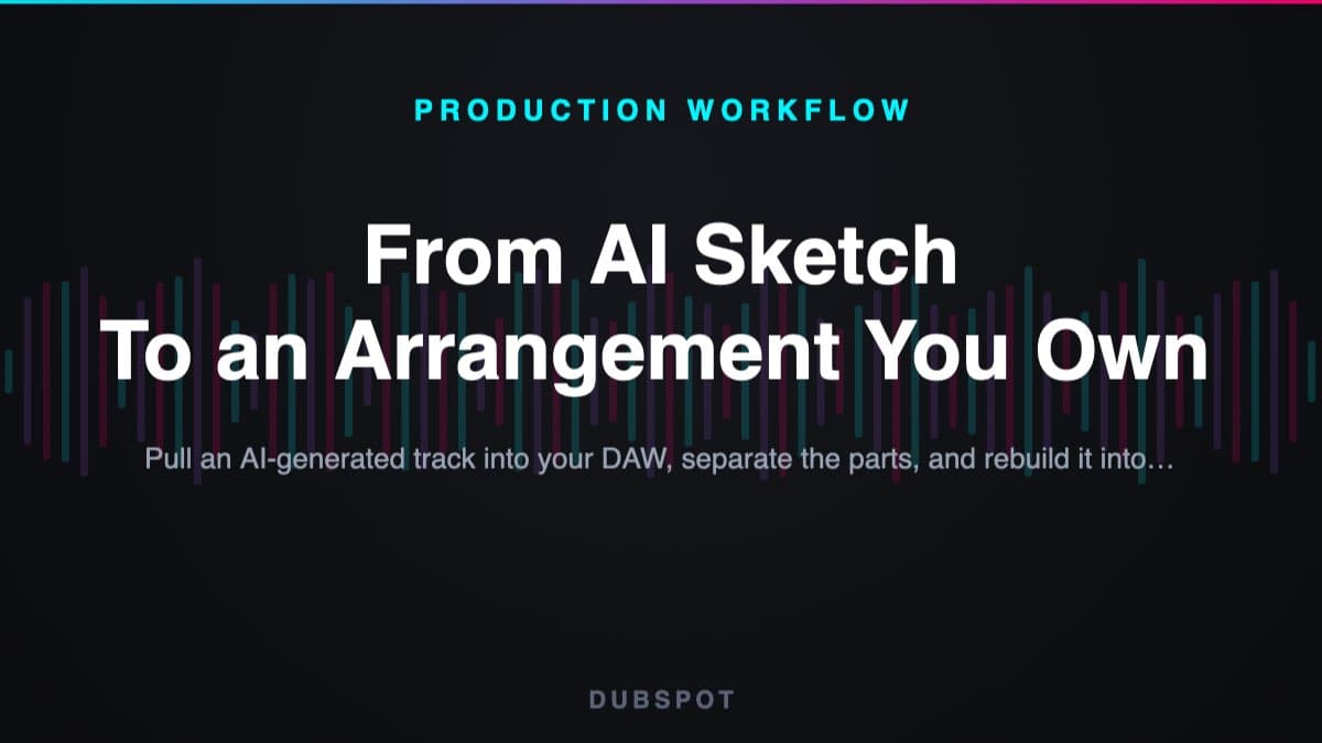 From AI Sketch — To an Arrangement You Own