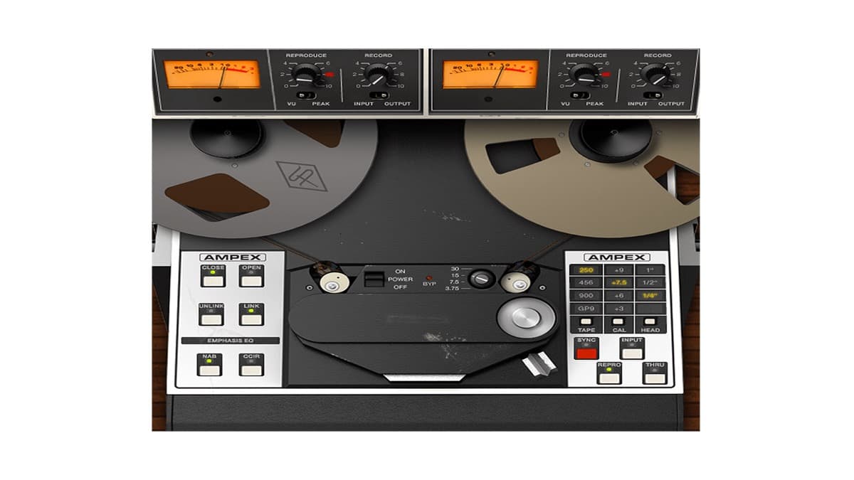 UAD Ampex ATR-102 Mastering Tape Recorder plugin interface