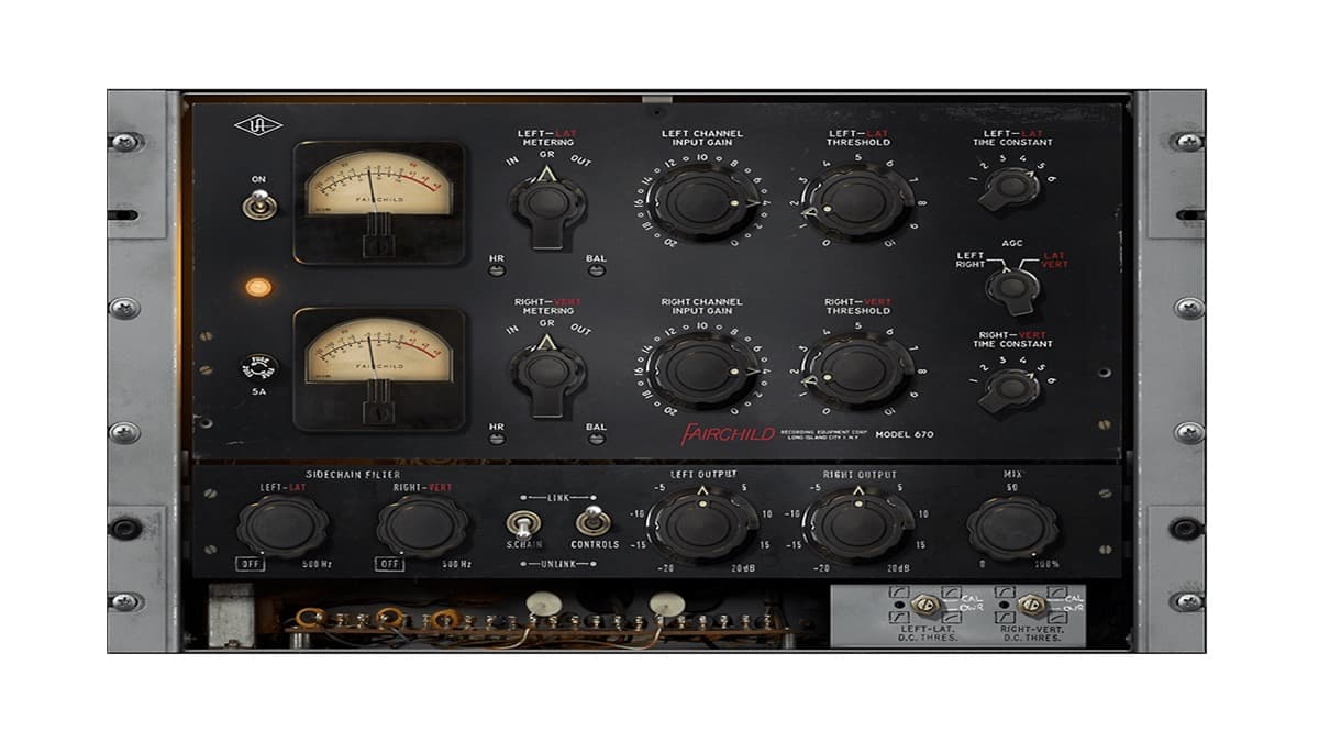 UAD Fairchild Tube Limiter Collection compressor plugin interface