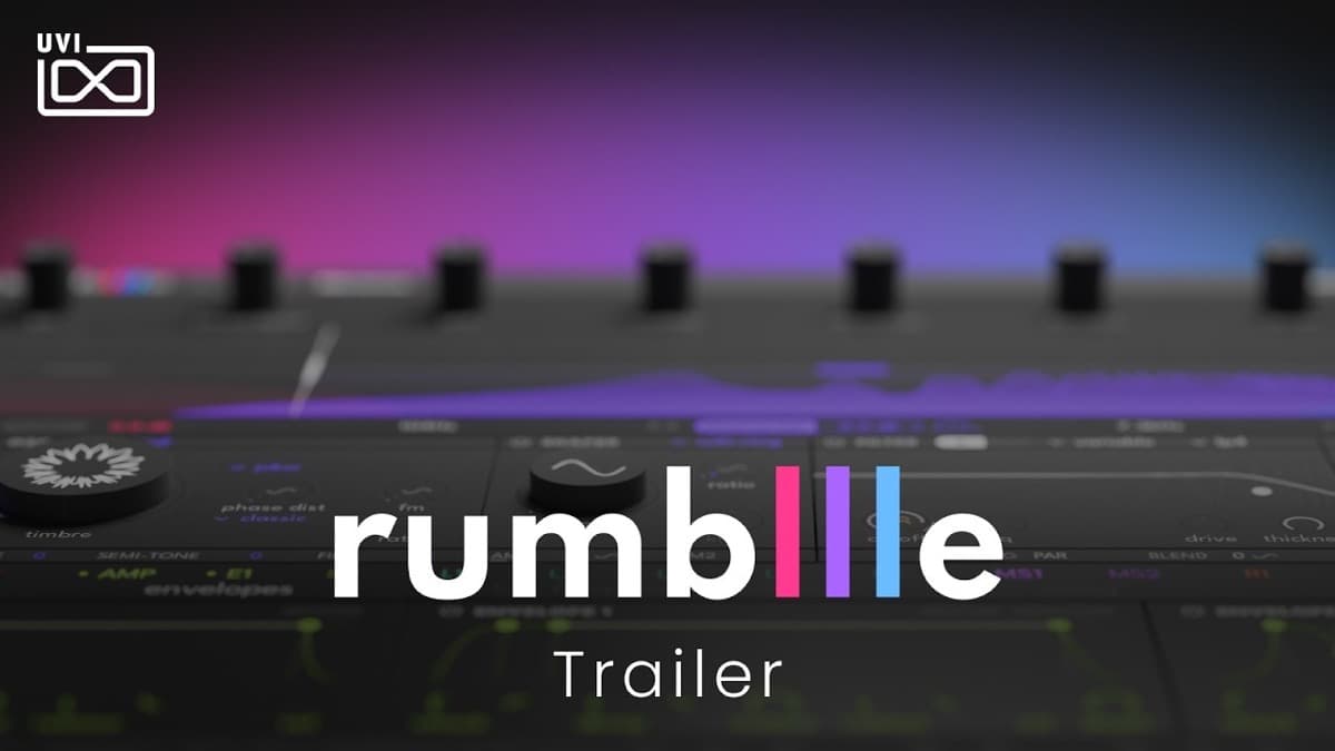 UVI Rumble multiband bass synthesizer plugin interface