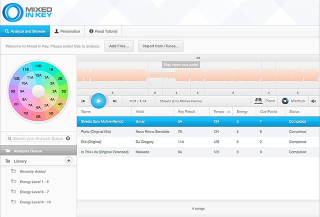 Mixed-In-Key-Interface