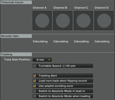 Timecode-Setup